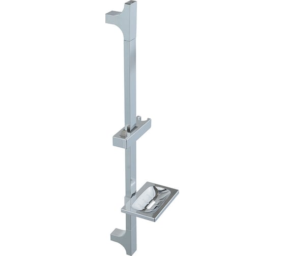 Стойка для душа с мыльницей MELODIA Stylish MKP25006BL 30x15 мм, L=650, нерж. 18626