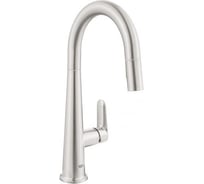 Смеситель для кухонной мойки GROHE с высоким С-образным выдвижным изливом 30419DC0