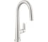 Смеситель для кухонной мойки GROHE с высоким С-образным выдвижным изливом 30419DC0 1