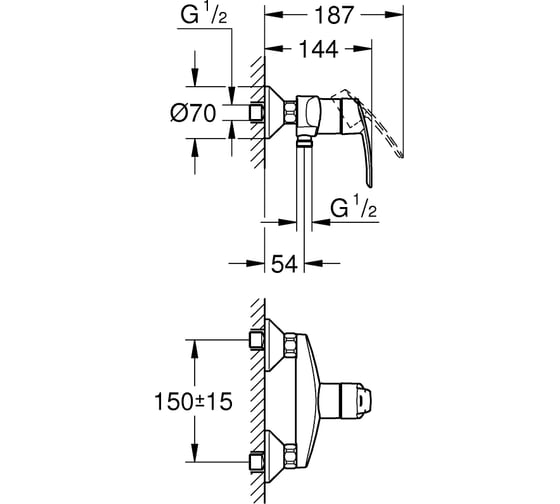 Смеситель для душа GROHE Start New 32279001