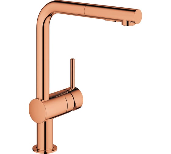 Однорычажный смеситель для мойки GROHE Minta выдвижной L-образный излив 30274DA0