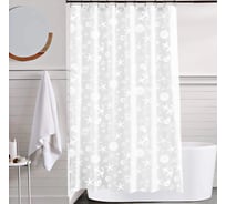 Шторка для ванной VIDAGE Морская звезда, PEVA 180x200см с кольцами 12шт 1327044