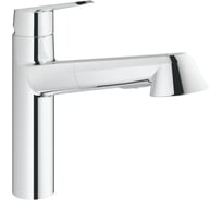 Смеситель для мойки с выдвижной лейкой Grohe Eurodisc Cosmopolitan 32257002