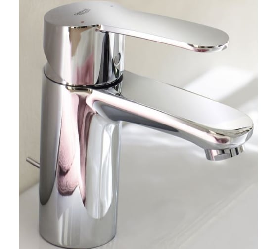 Смеситель для раковины Grohe Eurostyle Cosmopolitan уменьшенный, сливной гарнитур 23037002