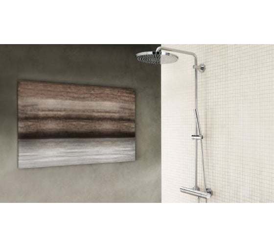 Душевая система с термостатом Grohe Rainshower настенный монтаж, кронштейн 450 мм, Jumbo 27174001