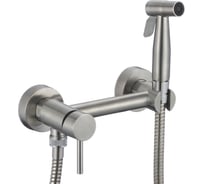 Смеситель с гигиеническим душем D-Lin, нержавеющая сталь SUS304, сатин H180203