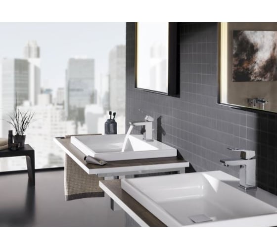 Смеситель для раковины  GROHE Eurocube донный клапан 23127000
