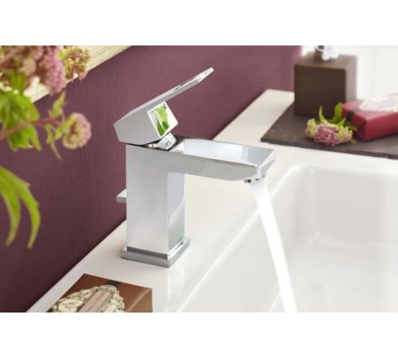 Смеситель для раковины  GROHE Eurocube донный клапан 23127000