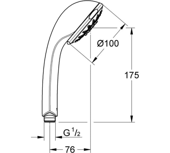 Ручной душ GROHE Relexa Five 28796000