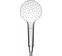 Душевая лейка Sancos Luna, кнопочное управление, диаметр 120 мм, 3 режима, цвет хром/белый, арт. SC6004CH