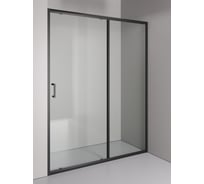 Душевое ограждение ORANGE E02-150TB в нишу с раздвижной дверкой, матовый черный X443010482