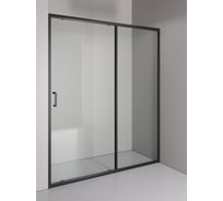 Душевое ограждение ORANGE E02-160TB в нишу с раздвижной дверкой, матовый черный X458514822