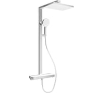 Душевая стойка Sancos Vos с термостатическим смесителем, изливом, полкой, шлангом 1.5 м, верхним и ручным душем, цвет хром, арт. SC6100CH
