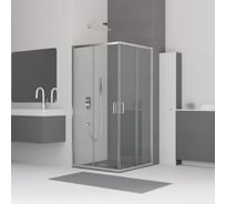Душевой уголок RGW 90х90х185  CL-34 квадрат хром, прозрачное стекло 5 мм 32093499-11