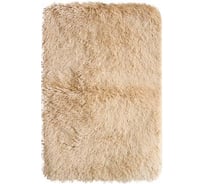 Коврик для ванной и спальни Аквалиния мех бежевый, 60х90 РР1506