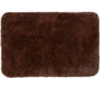 Коврик для ванной и спальни Аквалиния мех коричневый, 60х90 РР1504