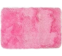 Коврик для ванной и спальни Аквалиния мех розовый, 60х90 РР1508