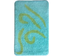 Коврик для ванной Аквалиния Узоры зеленый, 50х80 125-50,80