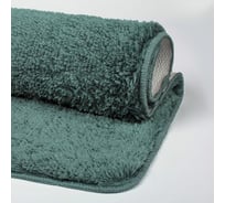 Коврик для ванной комнаты IDDIS 70x120, микрофибра, темно-зеленый, BSQL06Mi12IT