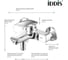 Смеситель для ванны IDDIS Рокет (Rocket) ROCSB00i02WA 11