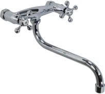 Смеситель для кухни Doron DС 1110, настенный, 1/2 керамика, хром, излив стандартный, п/г (1/10) 003380