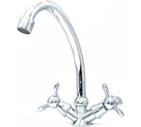 Смеситель для кухни Doron DС 1706-N, 1/2 керамика, хром, излив стандартный, п/г (2/20) 000316