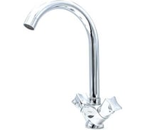 Смеситель для кухни Doron DС 1901-N, 1/2 керамика, хром, излив толстый литой, п/г (1/10) 000272