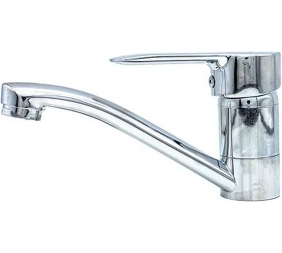 Смеситель для кухни Doron DС 2224-N, шаровый, хром, излив средний нос, п/г (2/20) 000310 1