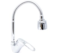 Смеситель для кухни Doron DС 2831-N, шаровый, хром, излив гибкий гофрированный, п/г (1/10) 011973