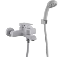 Смеситель ванно-душевой с душевым гарнитуром PLStart ABS пластик, белый PL3213-8