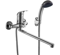 Смеситель ванно-душевой с душевым гарнитуром PLStart цинковый сплав, хром PD22011