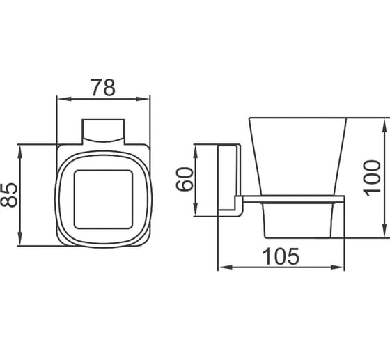 Стакан для ванной Ledeme 303 L30306