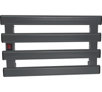 Полотенцесушитель электрический РЭМО ЭПС 500х300НС Н4М, универс. подключение левое, графит матовый 101035