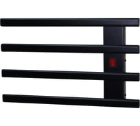 Полотенцесушитель электрический РЭМО ЭПС 500х300НС Е4М, универс.подключение правое, черный матовый 101020