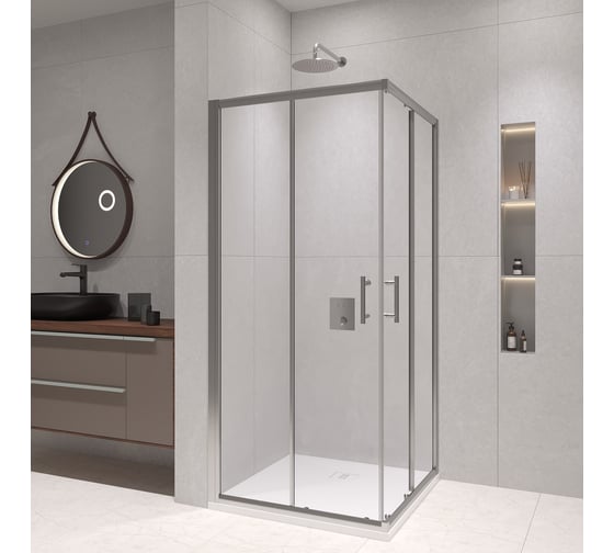 Душевой уголок RGW 80*80*190 PA-31, квадрат, хром, прозрачное стекло 6 мм, Easy Clean 02083188-11 1
