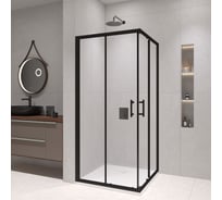 Душевой уголок RGW 100*100*190 PA-31-B, квадрат, черный, прозрачное стекло 6 мм, Easy Clean 02083100-14