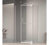 Душевой уголок RGW 100*100*195 PA-081, трапеция, хром, прозрачное стекло 6 мм, Easy Clean 35088100-11