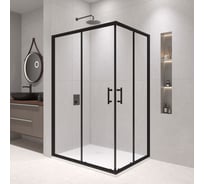 Душевой уголок RGW 70*90*185 PA-146-B, прямоугольник, черный, прозрачное стекло 6 мм, Easy Clean 020814679-14