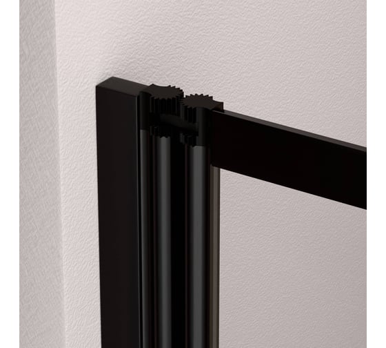 Шторка на ванну RGW 100*150 SC-40-B черный, прозрачное стекло 4 мм, Easy Clean 03114010-14