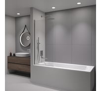 Шторка на ванну RGW 60*150 SC-109 хром, прозрачное стекло 6 мм 411110906-11