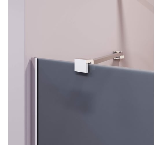 Шторка на ванну RGW 80*150 SC-151 хром, тонированное(серое) стекло 8 мм, Easy Clean 351115108-31