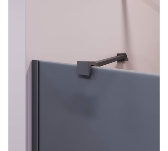 Шторка на ванну RGW 90*150 SC-150-B черный, тонированное(серое) стекло 6 мм, Easy 351115009-34