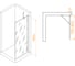 Душевая перегородка RGW 80х195 WA-102-B чёрный/тонированное(серое)/6 мм (Easy) 351010208-34 2