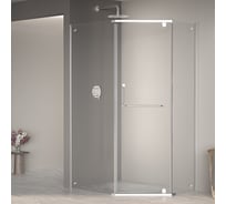Душевой уголок RGW 90*120*195 PA-091, трапеция, хром, прозрачное стекло 6 мм, EasyClean 35089192-11