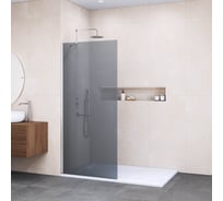 Душевая перегородка RGW 100*195 WA-102 Хром/Тонированное(серое)/6 мм (Easy) 351010210-31