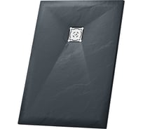 Душевой поддон RGW 100х120х2,5 ST-0120G графит/прямоугольный O 90 мм, каменный 16152012-02