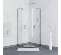 Душевой уголок RGW 100*100*200 SV-53, полукруг, хром, прозрачное стекло 6 мм 06325300-11