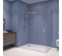 Душевой уголок RGW 100*80*200 SV-040, прямоугольник, хром, прозрачное стекло 8 мм, 2 уп. 353204008-11