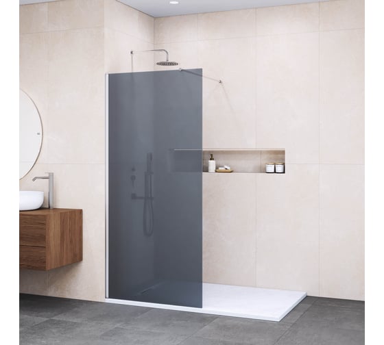 Душевая перегородка RGW 70*195 WA-002 Хром/Тонированное(серое)/6 мм (Easy) 35100207-31 1