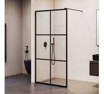 Душевая перегородка RGW 110*200 WA-11-B Чёрный/Прозрачное(Принт)/8 мм (Easy) 32101111-84